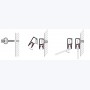 Cimaises Multirail Eclairage - Rail de 200cm (fixation incl.)